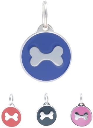PetTouchID Smart Pet ID Tag, QR Code, NFC Scan, Online Pet Page, GPS Location (Bones)