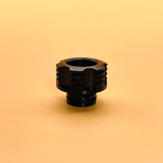 RUIYITECH Stainless steel 510 Thread Adapter Connector for Billet Box/Pulse AIO Mod Drip Tip Adapter (510 to 510 Black)