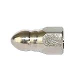 XZT 1/4" Female 4000psi Sewer Jetter Nozzle (S16),Button Nose,Pressure Drain Jetter Hose Nozzle