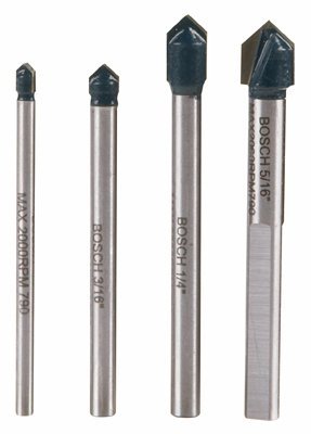 Bosch GT2000 Carbide Glass & Tile Hammer Drill Bit 4 Piece Set