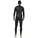 Realon Wetsuit Men 3mm Open Water Triathlon Wetsuits Smooth Skin Trisuit Ironman Wear Surfing Suit Jumpsuit (Large)