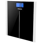 Etekcity Digital Body Weight Bathroom Scale with Step-On Technology, 400 Pounds, Elegant Black