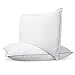 Beckham Hotel Collection Luxury White Down Feather Pillow (2-Pack) - Premium 100% Cotton Shell - King