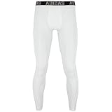 adidas Men's Baselayer Climacool UPF Pants, White, X-Large