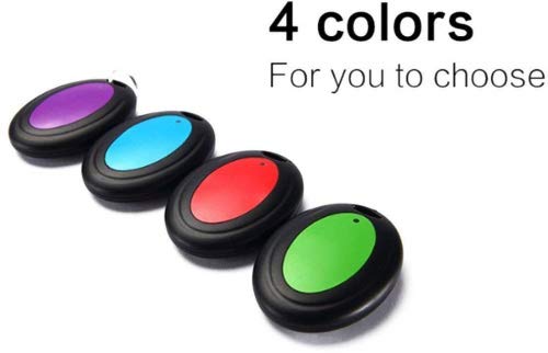 Localisateur de Clé, Hizek Localisateur d\'Objets sans Fil Key Finder Anti-Perte Smart Clé Chercheur avec LED 4 Récepteurs --Noir