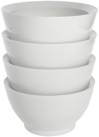 Calibowl Non-Spill 4-piece Bowl Set 20oz - White