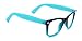TIJN Safety Eyewear Cute Blue Square Eyeglasses Glasses with Clear Lens for Kids Boys Girls