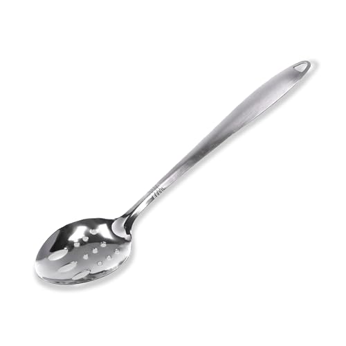 Chef Craft 10210 1 peça de aço inoxidável sólido. Colher com fenda. Stainless Steel. 13 . 1