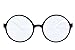 Agstum Retro Round Glasses Frame Clear Lens Fashion Circle Eyeglasses 52mm (Black/Off-white, 52mm)