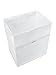 Clean Cubes 13 Gallon Disposable Pop-Up Trash Cans (3-Pack) with Fitted Bags – Foldable Garbage & Recycling Bins for Parties, Events & Kitchen (White, 17