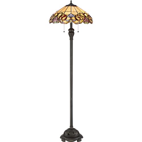Quoizel Tf2802fib Blossom Tiffany Floor Lamp 2 Light 200 Watts