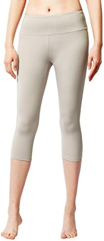ACTICLO Women's Tummy Control Active Running Tights Yoga Leggings Capris Plus Size (XS-3XL)