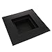 Fityle 4Pcs ~Square_L Plastic Ikebana Suiban Vase Tray Bonsai Flower Container~Various Shape,Black