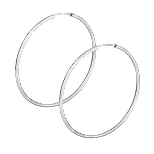 VINANI damen Creolen large Hoop rund Silber 925 CLH