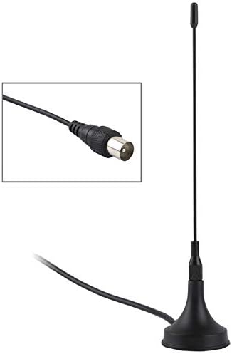 Coaxial SMA Female to Mini UHF Female Adapter 1.5dBi DVB-T Antenna (Using in S-TT-0019,S-TT-0023,S-TT-0024) Simple and Practical (Black)