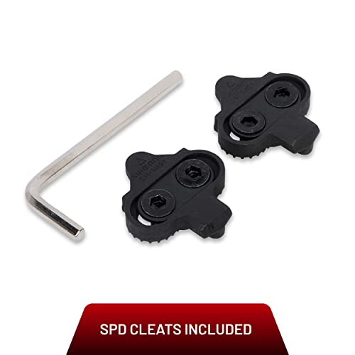 SPD Pedals for Bike with Toe Cages (SPD Cleats Included) 2in1 SPD