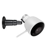 Versatile Aluminum Wall Mount by Wasserstein for Nest Cam Outdoor - Mount Your Nest Cam Outdoor and Angle it whichever Way You Like (Black)
