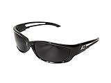 Edge Eyewear SK-XL116 Kazbek XL Safety Glasses, Black with Smoke Lens