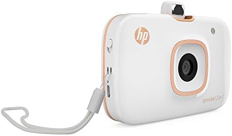 HP Sprocket 2-in-1 Portable Photo Printer & Instant Camera Bundle with 8GB MicroSD Card and ZINK Photo Paper – White (5MS95A) 21 31pk7Wid 2L. AC