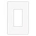 Eaton 9521WS-12PK Aspire Thermoplastic 1-Gang Screwless Mid-Size Wall Plate, White Satin (12 per Zack Pack)