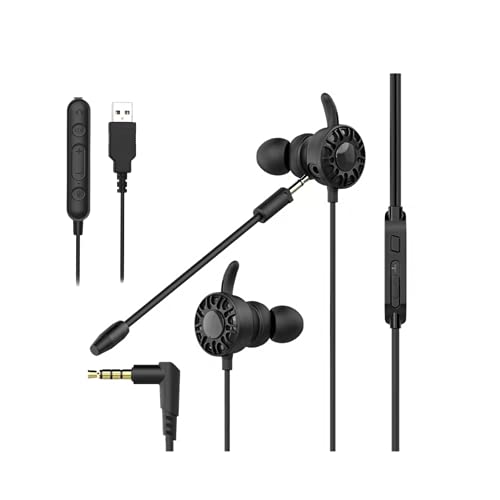 Discover D714U Wired 3.5mm and USB Earbud Headset for Business Calls