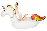 MarlJohns Giant Inflatable Unicorn Pool Float
