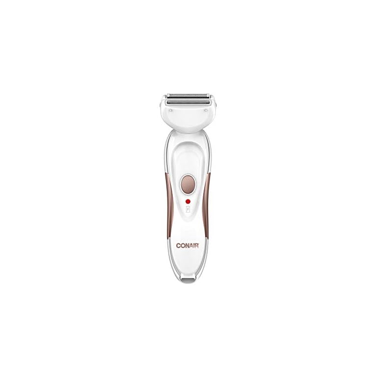 Conair Satiny Smooth Ladies All-In-One Shave & Trim System, Electric Shaver for Women, Cordless/Rechargeable, Use Wet or Dry