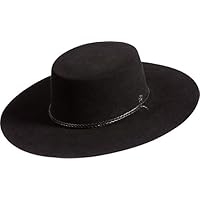 Overland Sheepskin Co Toledo Wool Felt Gaucho Hat Black