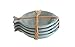 Creative Co-Op Ceramic Fish Shaped Dish Set, Multicolor