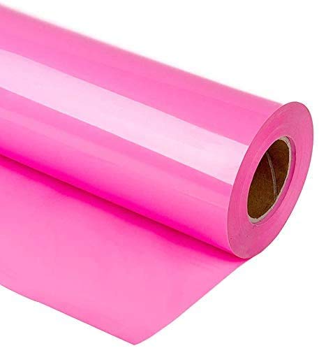 HIKENRI Heat Transfer Vinyl Bundle 12" x 10' Feet Rolls, HTV for Silhouette Cameo Easy to Cut & Weed, DIY Heat Press Design for T-Shirt, Clothes, Hats and Other Textiles (Pink) — image 1