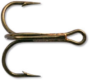 Mustad 35647 Bronze Freshwater Round Bend Treble Hook