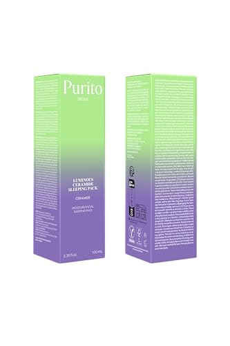 PURITO Dermide Cica Barrier Sleeping Pack 2.7 fl.oz / 80ml ceramide and centella, night cream, sensitive type, moisture pack