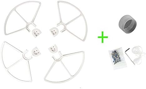 Taygate Set of 4 Quick Release Snap On/off Prop Guards for DJI Phantom 1, Phantom 2, Phantom 3 Series Quad for DJI Phantom All Versions, FREE DJI Phantom 3 Lens Cover Cap included