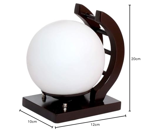 Virya Brown Color Globe Shape Globe Shape Antique Look Decorative Wooden Surface Mounted Classic Wall Light E27 Holder 1