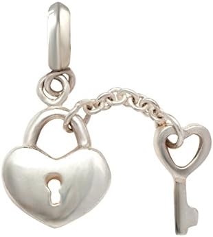 Silvostyle Sterling Silver Lock & Key Charm