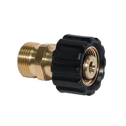 XZT 4500PSI Pressure Washer Accessories,Pressure Washer Adapter, Screw Nipple, M22 male/14mm to M22 female/15mm couplings for Sun Joe Connector