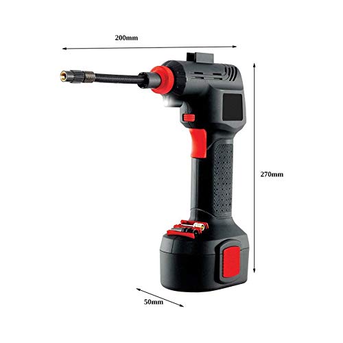 MqbY Air Hawk Pro Automatic Cordless Tire Inflator Portable Air Compressor Easy to Read Digital Pressure Gauge Built in LED Light