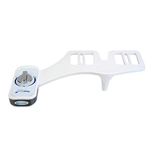 Brondell PureSpa Easy Bidet - Non-Electric Bidet Attachment with Self-Cleaning Nozzles, Adjustable Bidet Spray, and Pressure Controls
