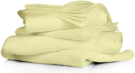 100% Ultra Soft Organic Cotton, Eco-friendly 600 thread count 24-inch deep pocket Luxury 4 Piece Bed Sheet set with ultimate comfort (King, Ivory)