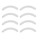uxcell 8 Pcs Replacement Makeup Tool Eyelash Curler Rubber Pad Cushion White