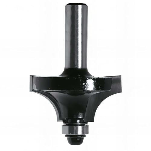 Leman 4358.705.00 Bit 1/4/2 Round Dishes HM Diameter 22 mm x 8 mm Shank/Ball Bearing Guide