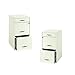 Home Square Value Pack (Set of 2) 3 Drawer Steel File Cabinet in White