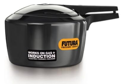 Hawkins Futura Pressure Cooker with Induction Base, 3 Litres, Black