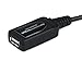 Monoprice USB 2.0 Extension Cable - USB Type-A Male to USB Type-A Female, Active, Repeater, 26/22AWG, 65 Feet, Black
