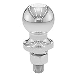 CURT 40064 Chrome Trailer Hitch Ball, 3,500 lbs., 2-Inch Diameter Tow Ball with 3/4-Inch x 1-3/4-Inch Shank
