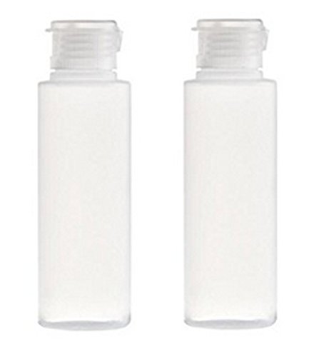 2PCS 100ML 3.3oz Clear Empty Travel Refillable PE Plastic Soft Tubes Bottle Emulsion Packing Case Make up Cosmetics Container For Facial Cleanser Shampoo Cleanser Shower Easy To Squeeze