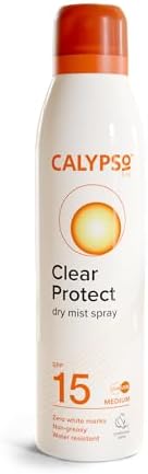 Calypso Clear Protect SPF15 Dry Mist Spray 175ml Water Resistant view 2