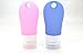 LUOYIMAN Compact Small Travel Bottles Set Silica Gel Light and Soft (Colorful)
