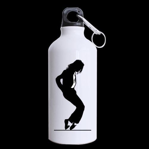 Sweet-Life Dancing Michael Jackson Custom Personalized Aluminum Sports Bottle Water Bottles White 13.5 OZ Travel Mug (Two Sides Printed)
