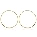 14k Solid Gold Endless Hoop Earrings Sizes 10mm - 20mm, 14k Gold Thin Hoop Earrings, Cartilage Earrings, Helix Earring, Nose Hoop, Tragus Earring, 100% Real 14k Gold (20mm)